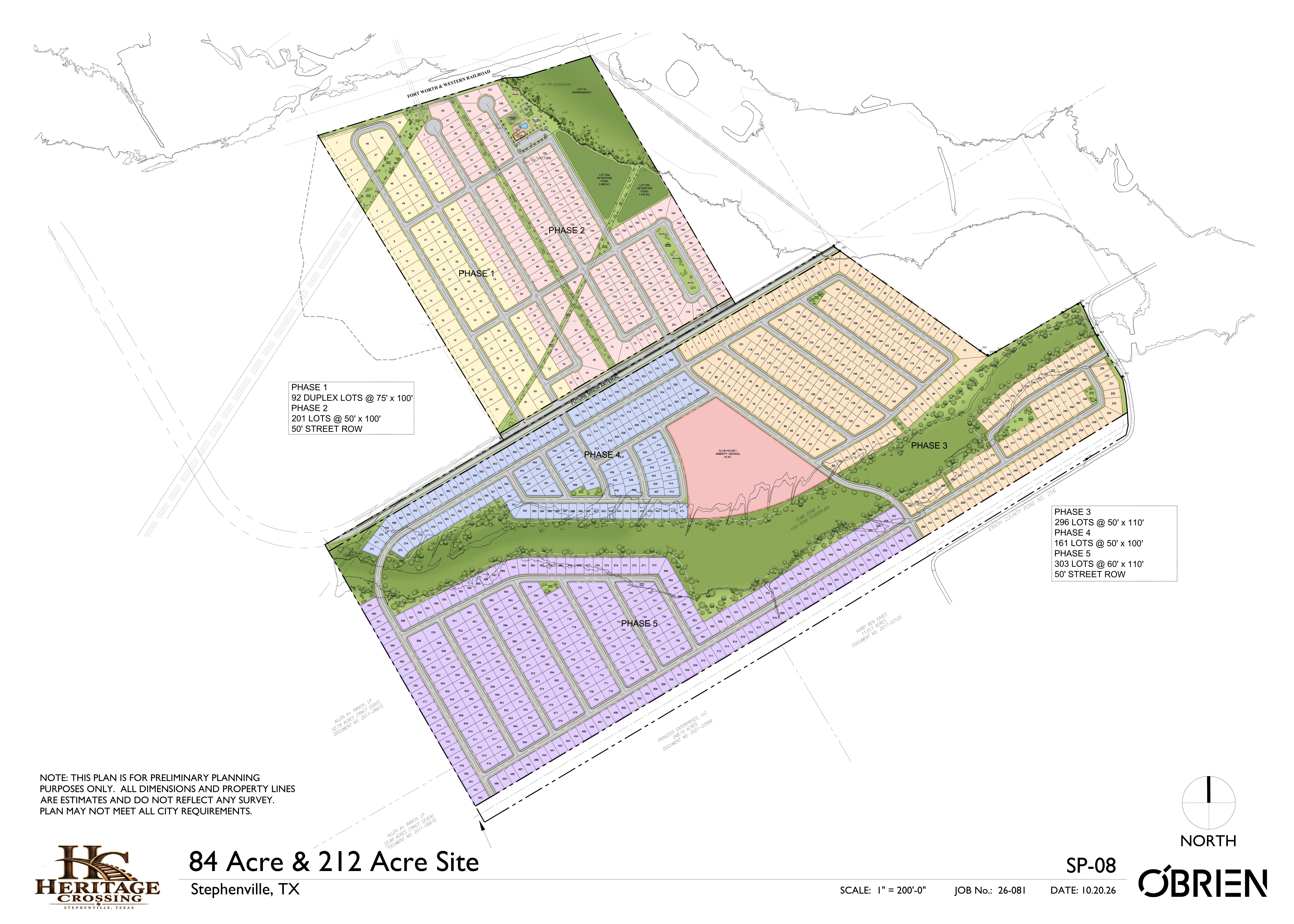Heritage Crossing master site plan